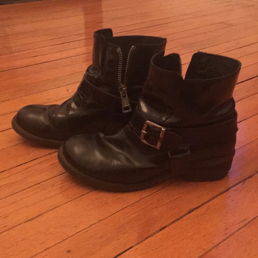 All Saints Jules Harness Buckle Boots